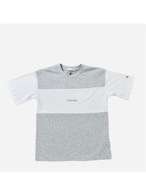 T-shirt a girocollo grigia CALVIN KLEIN | IB01771PZ2